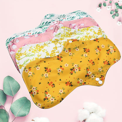 4 reusable sanitary pads for women.