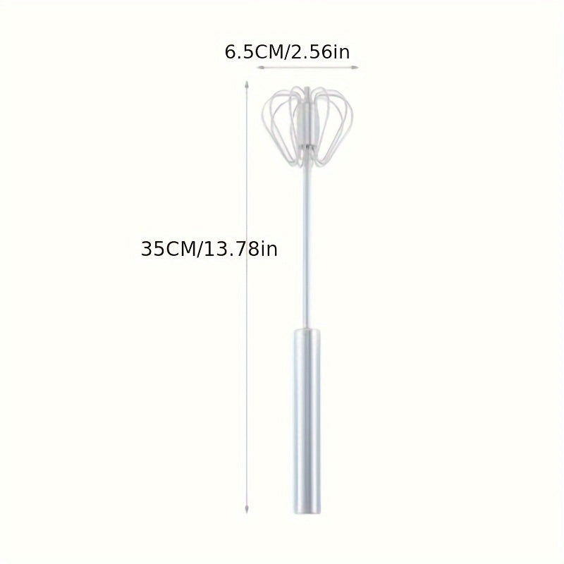 1pc Stainless Steel Whisk & Milk Frother for home baking and blending tasks. Perfect for Eid Al-Adha celebrations.