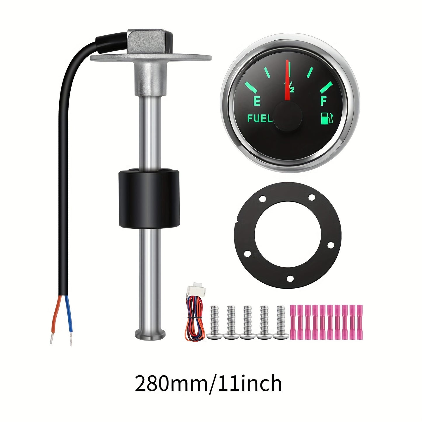 Car fuel gauge oil level sensor with stainless steel design for RV, taxi, yacht, and auto supplies (100mm-381mm/38.1cm)