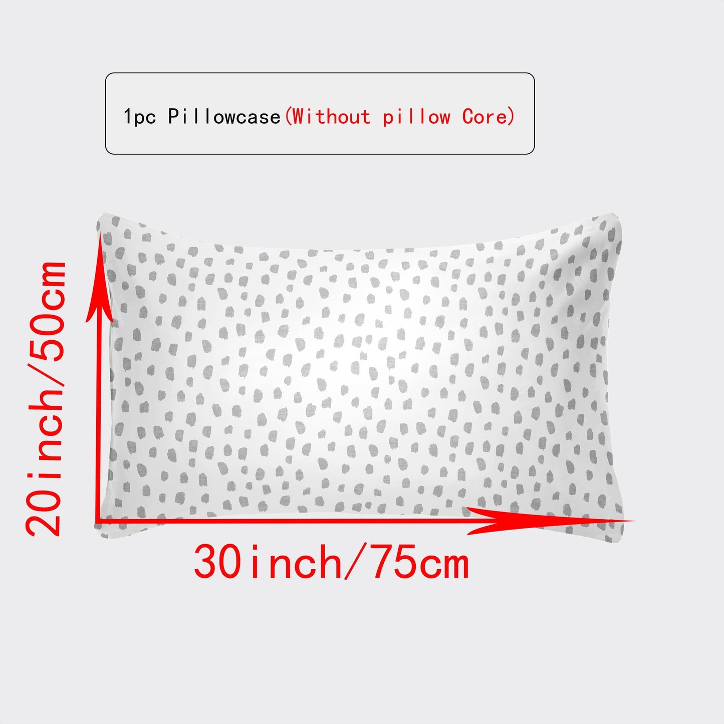 [Top Pick] Luxuriously Soft & Breathable Pillowcase - Featuring Envelope Closure and Multiple Size Options (30x50, 51x66, 50x75) - Stylish Floral & Botanical Patterns in White, Silver, Red, Purple, Grey, Pink, Lucky Clover, Maple Leaf, and Green Plants -