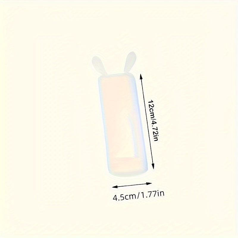 Rabbit-shaped silicone remote cover for TV & air conditioner - dustproof with glow-in-the-dark feature.