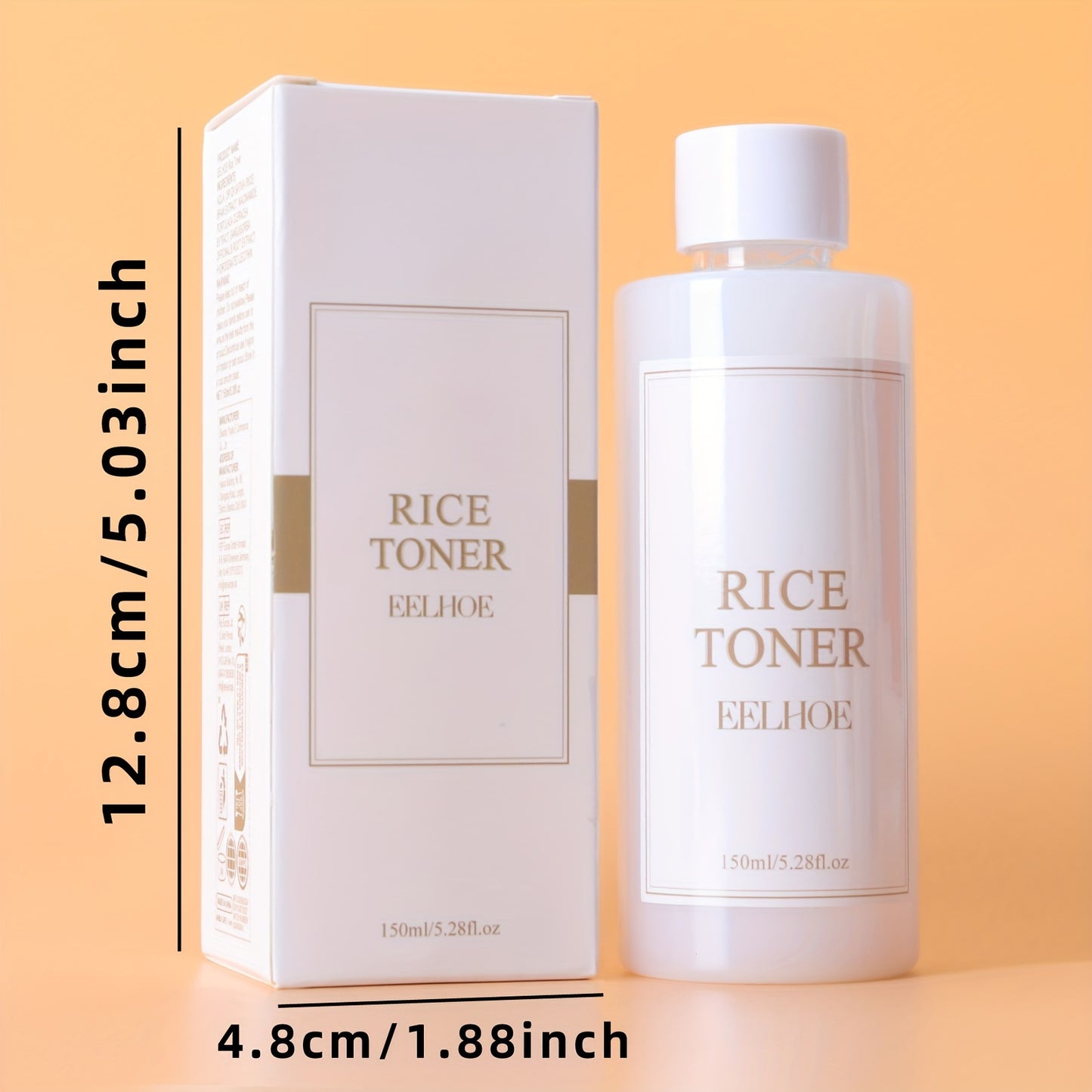 Rice Essence Skin Toner with Rice Extract, Nicotinamide for Hydrating and Nourishing Skin, 150ml/Bottle for Men and Women