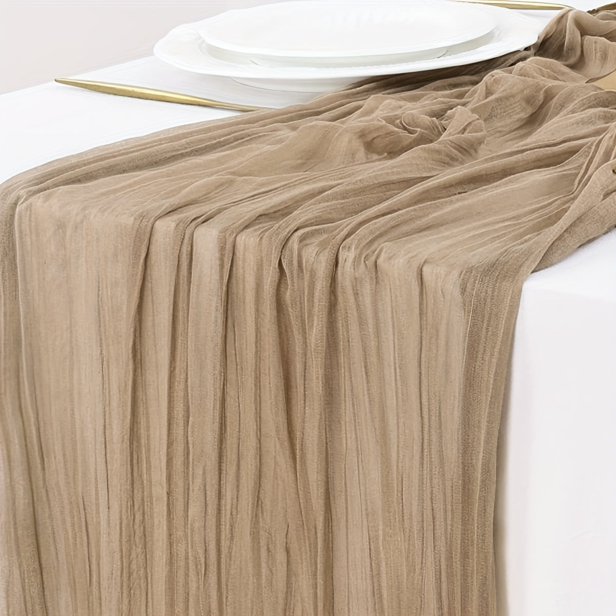 Multi-color pleated table flag - elegant dining table decor