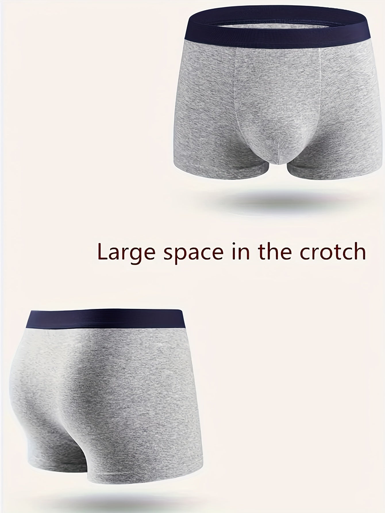 Breathable cotton underwear for students in large sizes, featuring a loose fit.