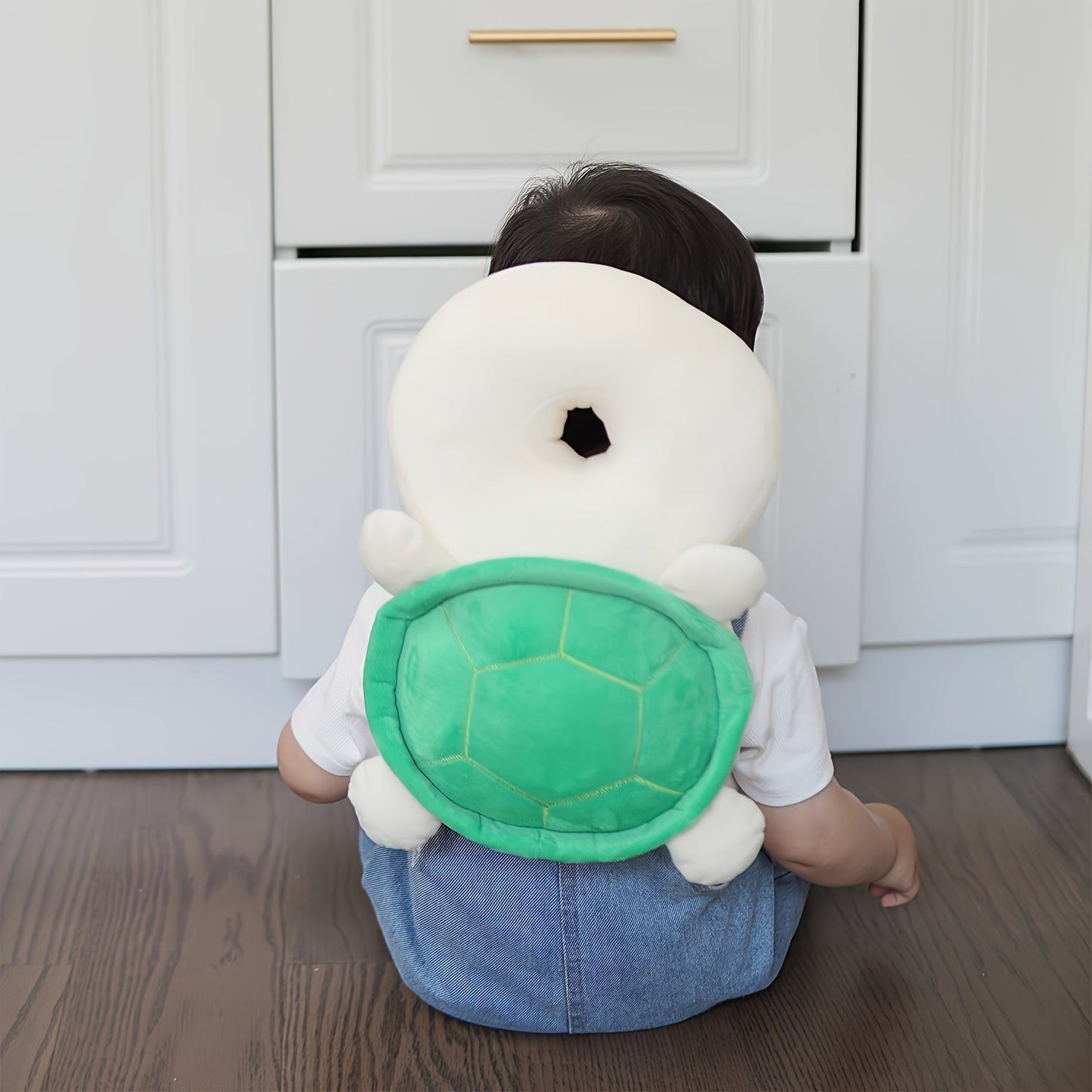 Soft Polyester Dearchuu & Carrier Pillow - Korean Keepsake Collection with Mixed Colors, featuring Crawling Turtle Rabbit and Walking Kit designs