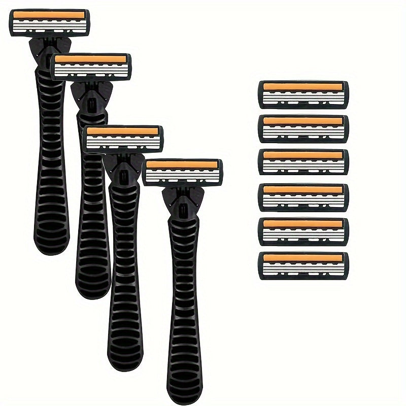 Classic 3-layer Manual Razor Set with multiple refill options for daily face care.