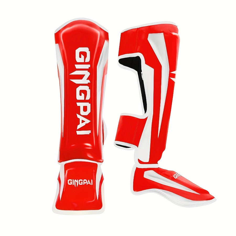 GINGPAI Professional MMA & Muay Thai Kickboxing Gear, Unisex Combat Sports Protective Gear in PU Material, Multiple Colors for Training & Competition.