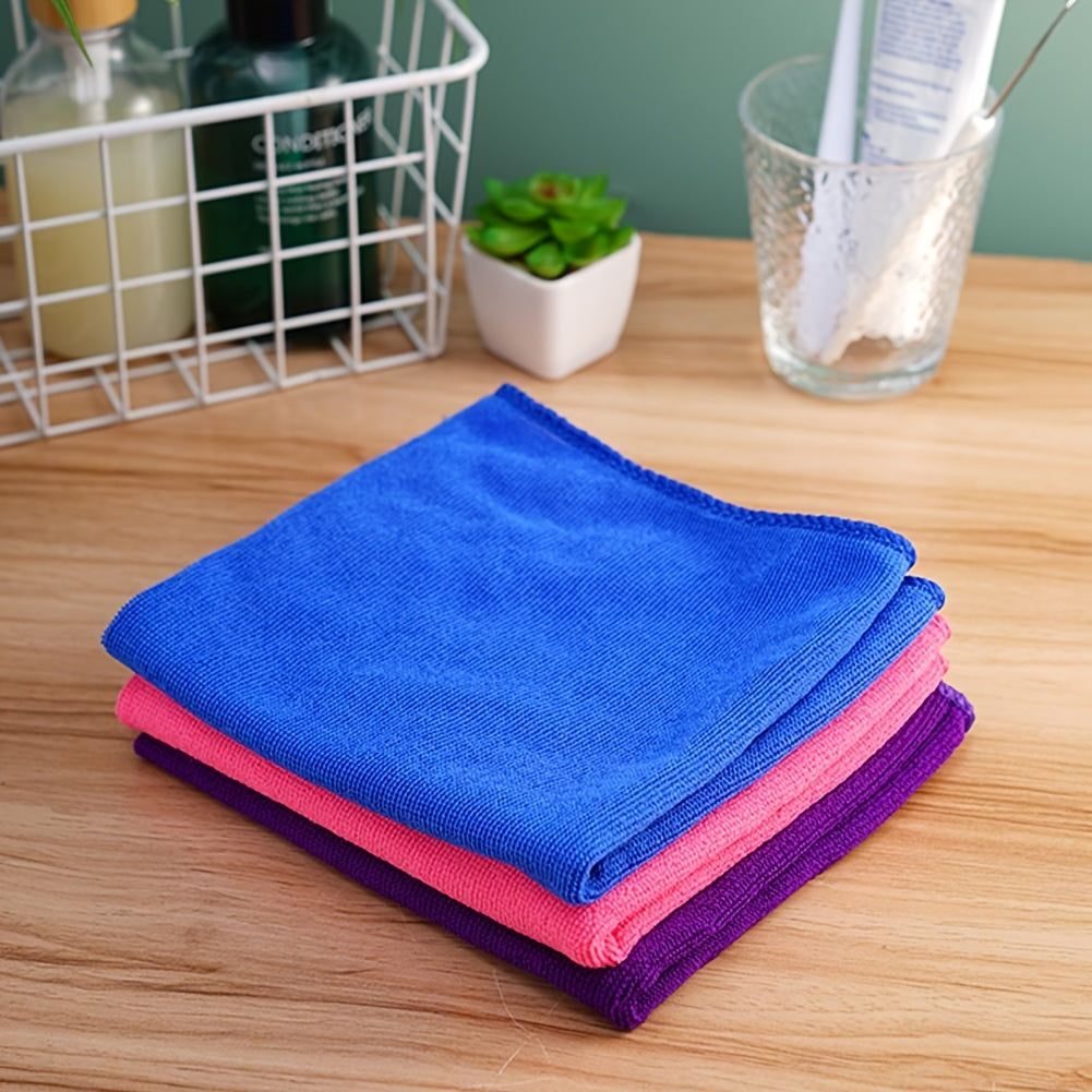 Modern Microfiber Towel - 34.98x74.98 cm, 100% Polyester, Ideal for Barber Shop, Bathroom, Beach, Pool, Gym - Pink/Purple/Blue