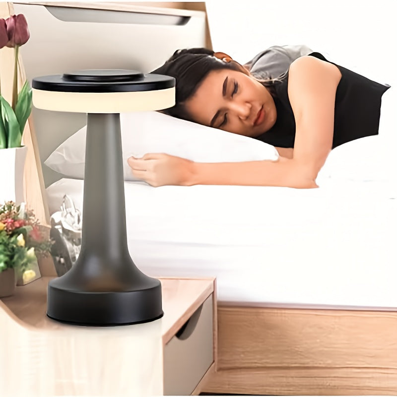 1pc Elegant Golden LED Table Lamp with Touch Control, 3-Level Brightness, USB Powered