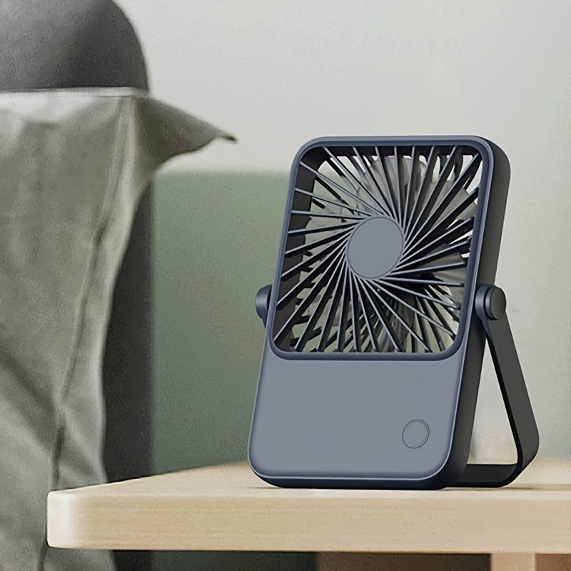 This battery-powered small desk fan measures 1pc and features a 360 ° free adjustable angle design. Enjoy 3 wind adjustable settings and ultra-quiet operation, making it perfect for home, office, travel, and outdoor use.