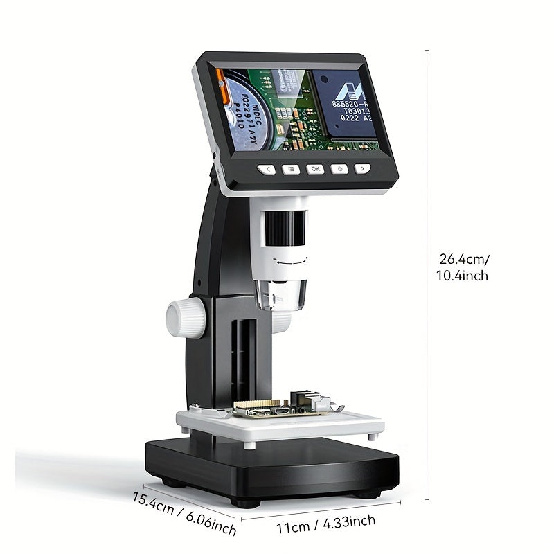 1 set of 1000X digital microscope with 8 LED lights for real shot rendering. Can be used as a computer microscope or electron biological microscope.