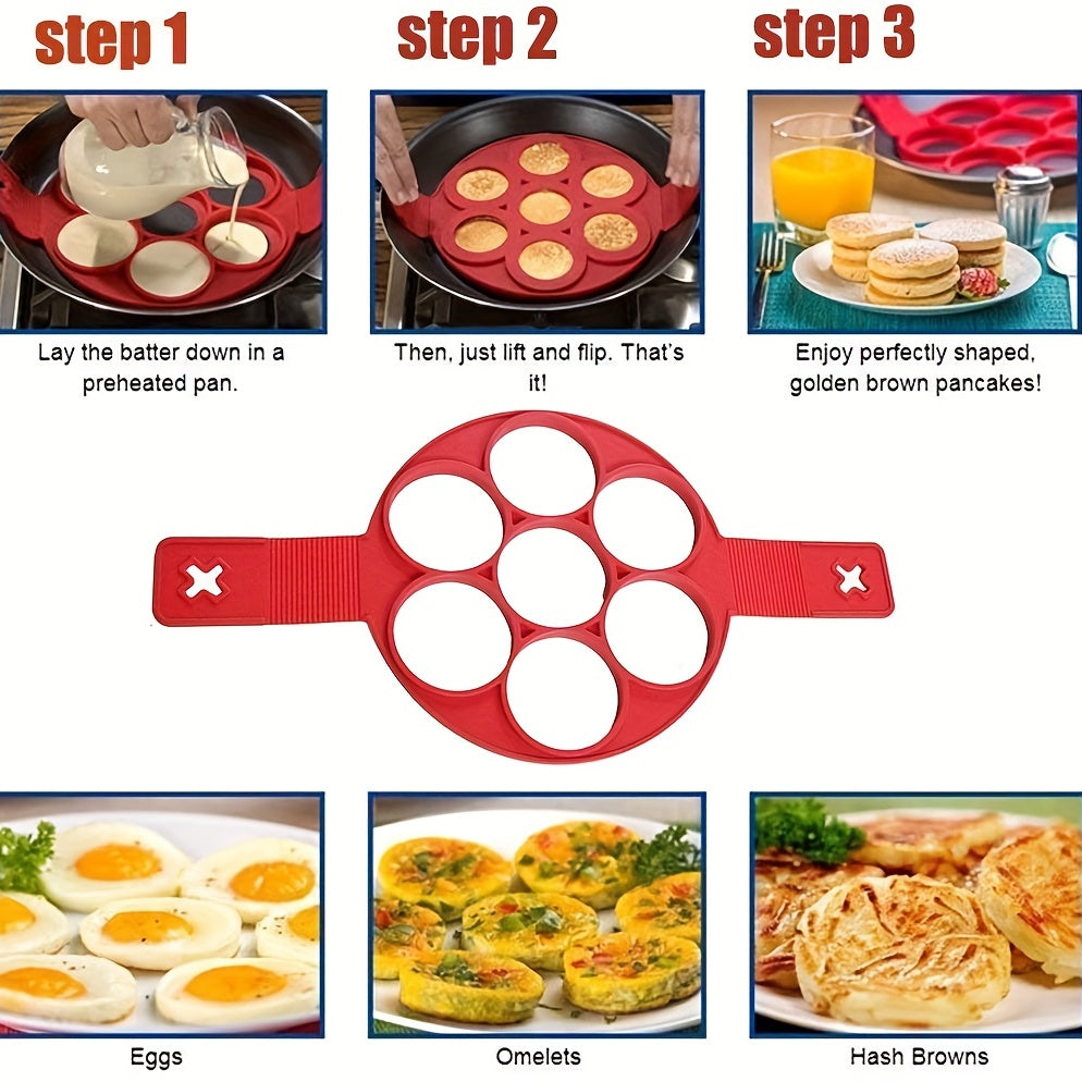 Silicone Pancake Molds: Nonstick, Reusable, and Versatile Kitchen Tool for Perfect Pancakes and Fried Eggs