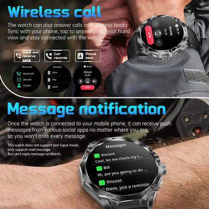 TIZOOP Smart Sports Watch with Dual Straps, Full Touchscreen, Multi-Sport Modes, Call & Text Alerts, Sleep Monitoring, Music Control, Weather Forecast, Sleek Design, Fitness Tracker