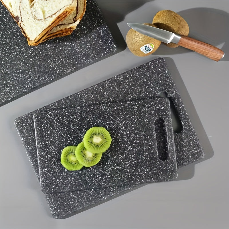 1 piece of marble cutting board made of PP Plastic, featuring a double-sided design for versatile use