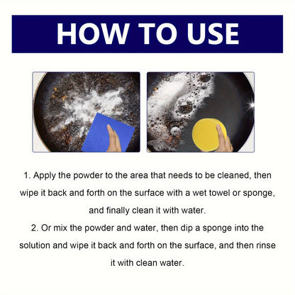 Eliminate Fish Grease with Jue Fish Grease Away! Versatile Cleaning Powder: Strong Kitchen Cleaner for Removing Grease from Surfaces, Oven Racks, and Beyond