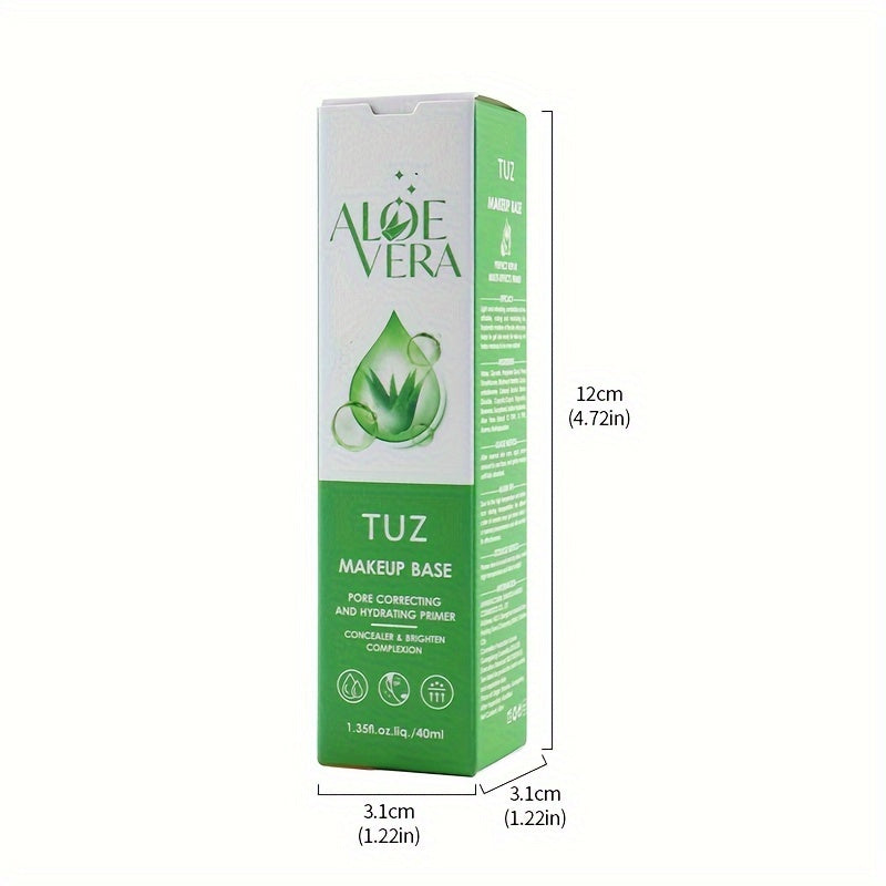 TUZ Aloe Vera 3-Color Barrier Cream - Brightens & Evens Skin Tone, Hydrating Makeup Primer, Lightweight Foundation, Refreshing Feel, 1.05fl. oz. (30g)