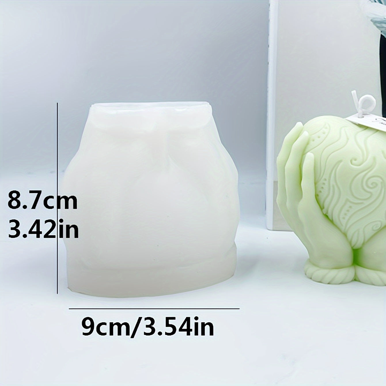 Valentine's Day 1PC Silicone Candle Mold featuring Heart-shaped Soap Mold and Gypsum Decoration Ornament