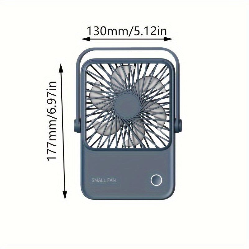 2024 Mini Portable USB Fan - Silent, Rechargeable for Desktop & Wall Mounting with High-Speed Performance Ideal for Indoor and Outdoor Use