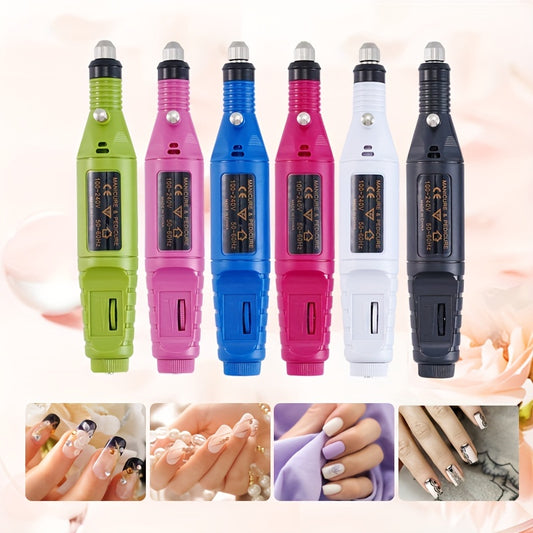 USB-Powered Nail Drill Kit for Professional Use with Hypoallergenic Bits and Accessories for Manicure, Pedicure, and Foot Care.