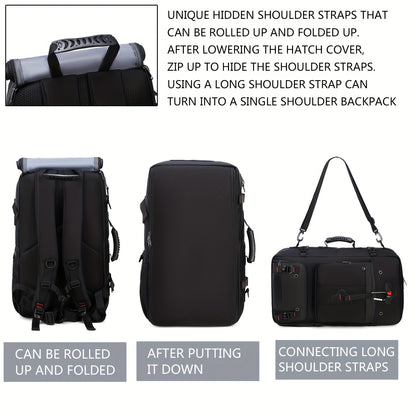 50L hiking backpack for women with large capacity, shoe compartment, and 17.3-inch computer sleeve, ideal for camping and back-to-school season.