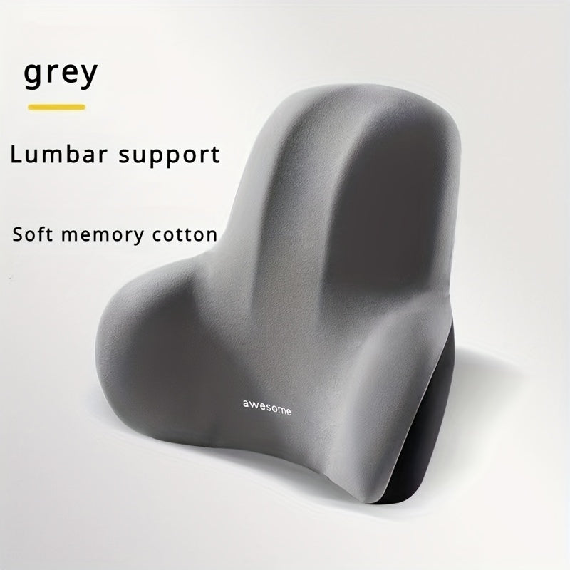 Memory Foam Chair Cushion Set with ergonomical design, hand washable, ideal for office and home use, in black color.