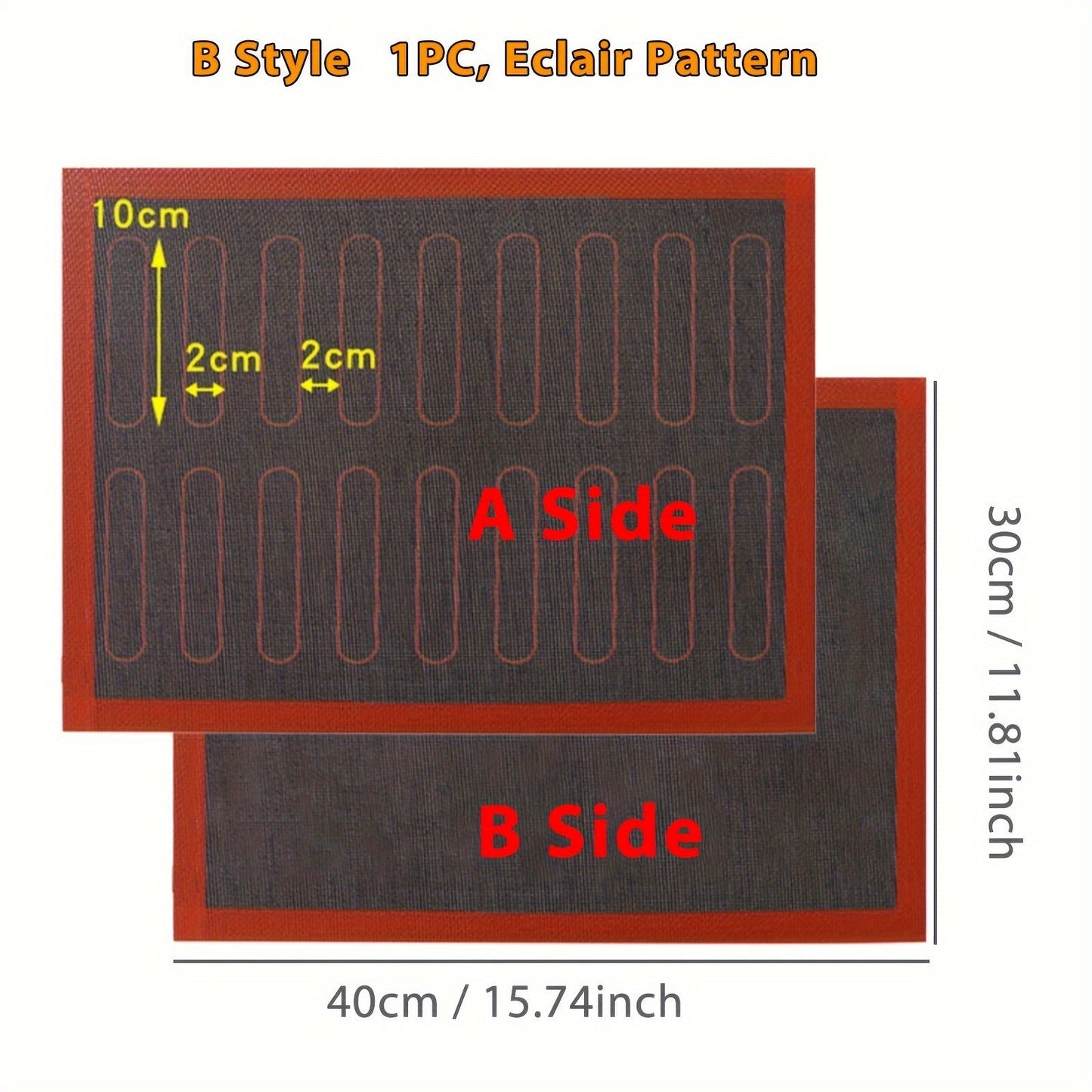 Collection of Hollow Baking Mats with Black Background