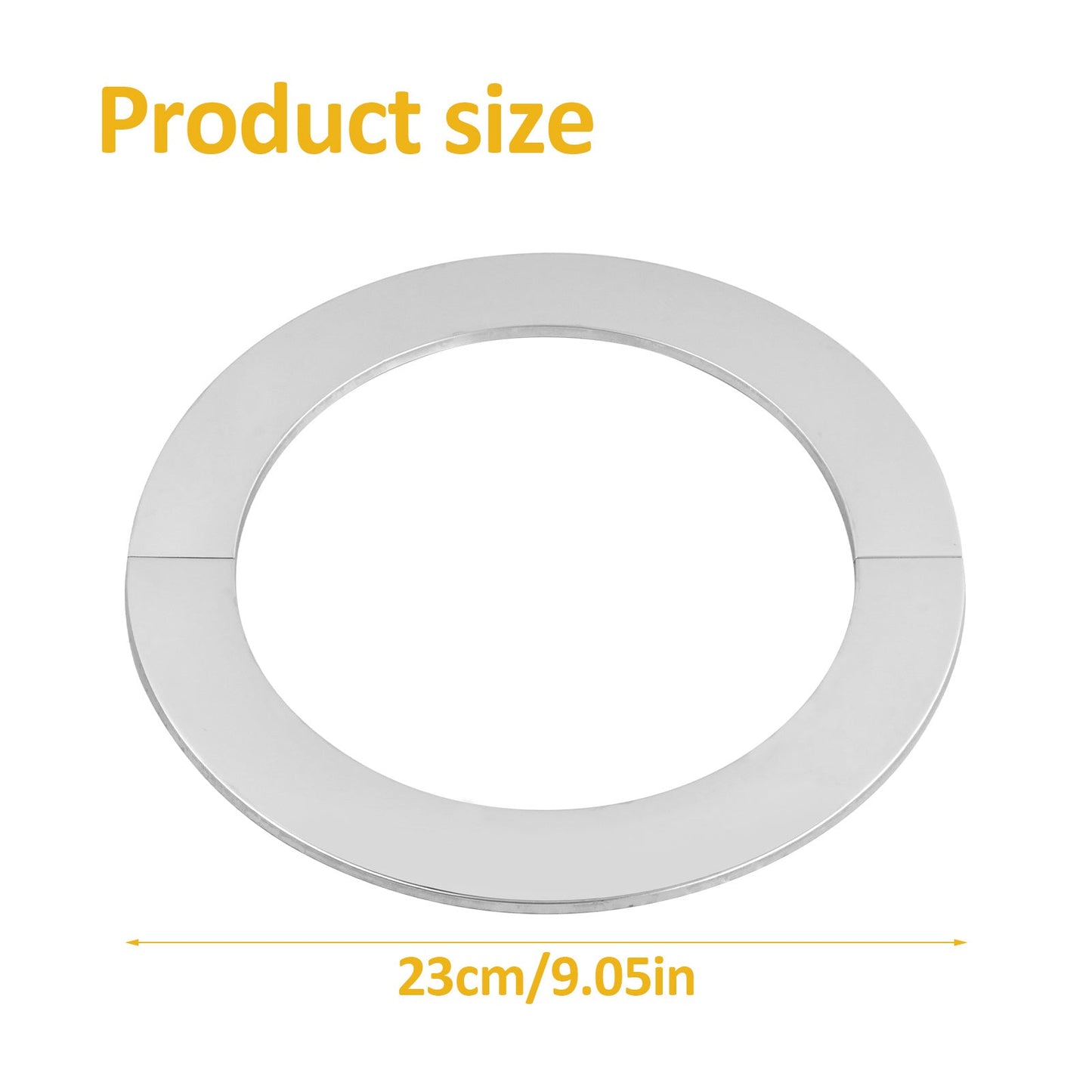 This decorative rosette cover is made of stainless steel and has a diameter of 160mm. It is designed to cover chimney holes or shower pipes, and does not require electricity to function. The rosette adds a stylish touch to any space.