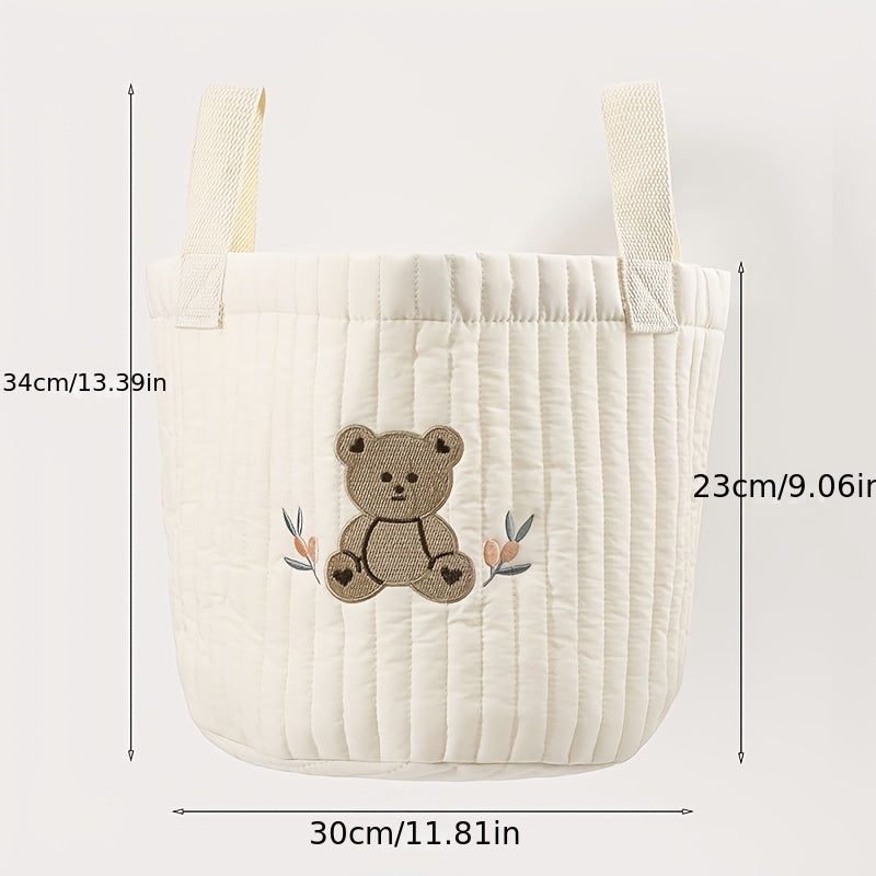 Adorable Cartoon Bear Mommy Bag: Versatile Storage and Diaper Bag - Perfect for Christmas, Halloween, Thanksgiving, New Year's, and Valentine's Day Gifts