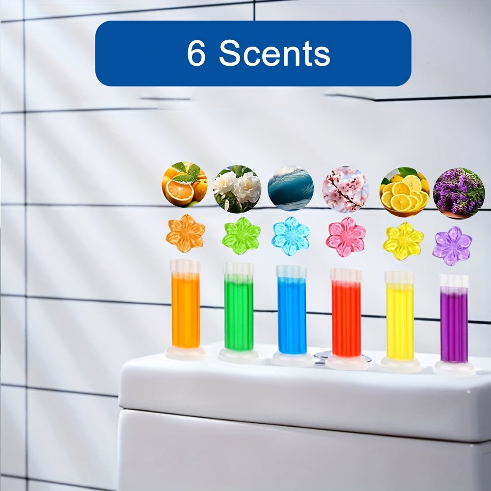 Toilet Gel Stamp Set with 6 sticks, Floral scent.