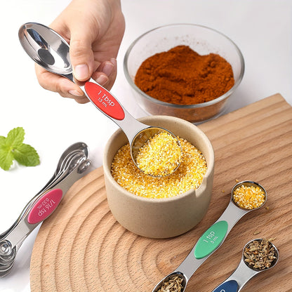 Набор из 20 нержавеющих measuring cups и ложек с двусторонними магнитными measuring spoons, пластиковыми measuring cups и уровнем - незаменимые кухонные принадлежности для выпечки и готовки.