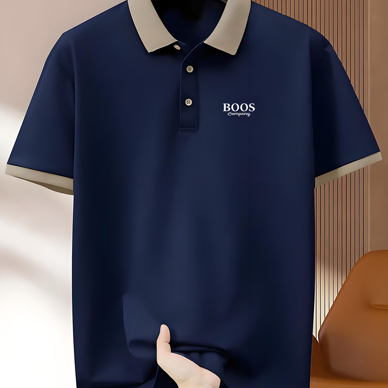 Men's Pink ROOS Golf & Tennis shirt is a stylish and comfortable option for casual summer wear. Made from breathable polyester, it features a contrast collar and button detail. This durable