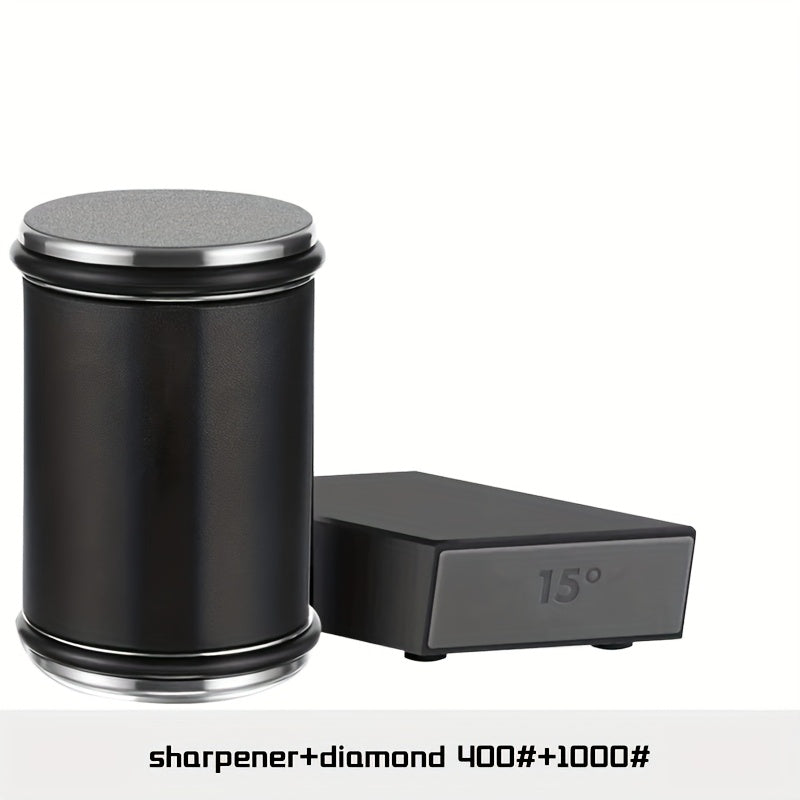 The Knife Sharpener Tool and Hob Knife Sharpener Set are ideal Christmas and New Year gifts. This set includes a Diamond and Ceramic Kitchen Knife Sharpener for Steel, as well as a 15 and 20° Knife Sharpener and a Kitchen Knife Corner Block.