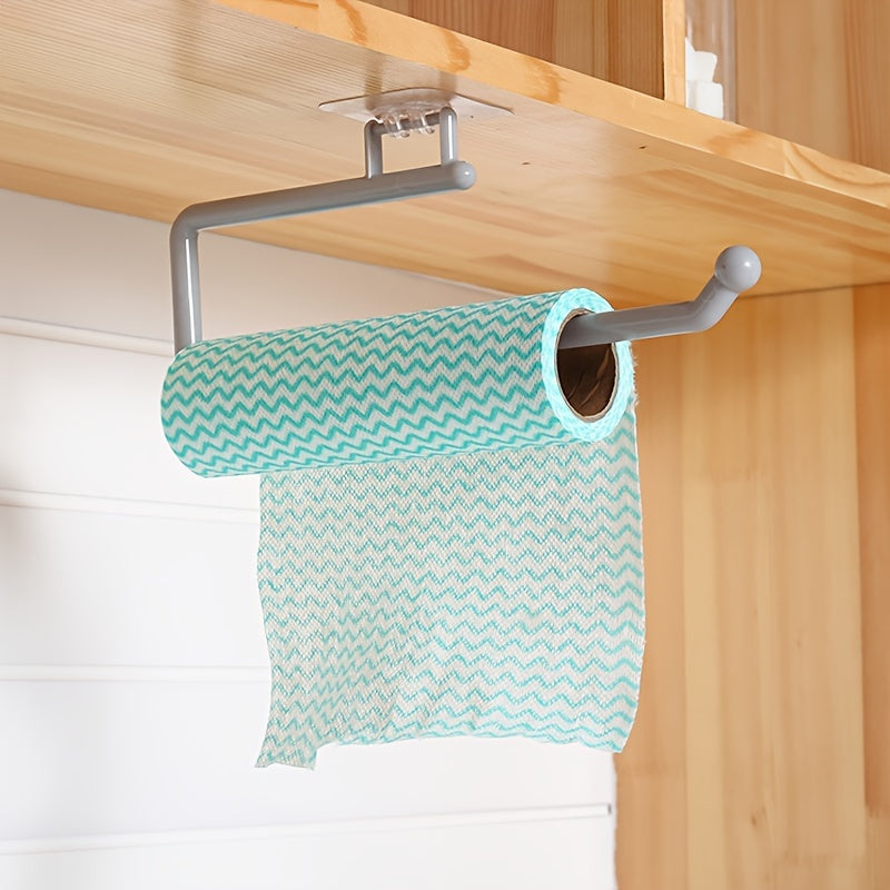 One set includes 1 piece for the kitchen multifunctional tissue rack and 2 pieces for the bathroom non-perforated towel rack and plastic roll paper rack. This set also includes a hanging rack, plastic film storage rack, cloth storage rack, and a