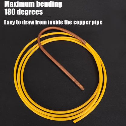 Copper pipe protector for air conditioning, 3m flexible insulation sleeve, fits various pipe sizes, heat-resistant tool for HVAC systems.