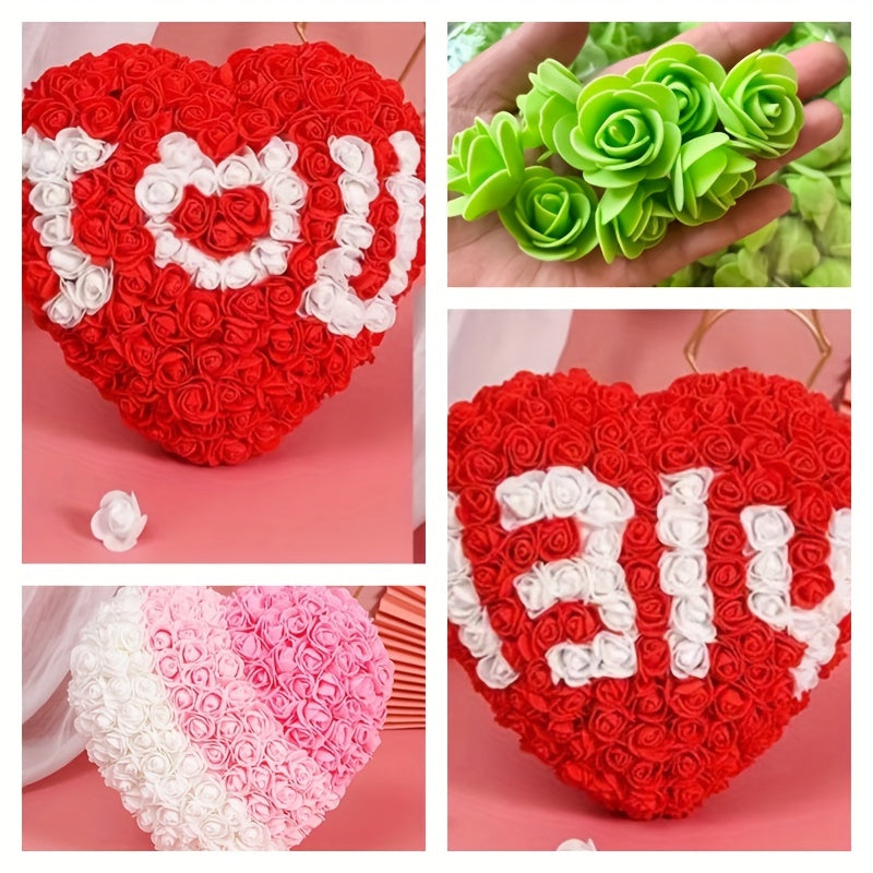 100 artificial rose heads for weddings, garlands, interior decoration, gifts, and holiday decor.