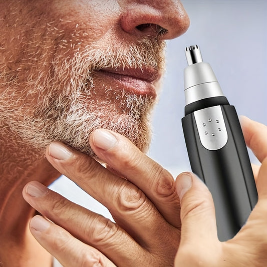 Cordless electric trimmer for men and women for nose, ears, neck, eyebrows, and hair.