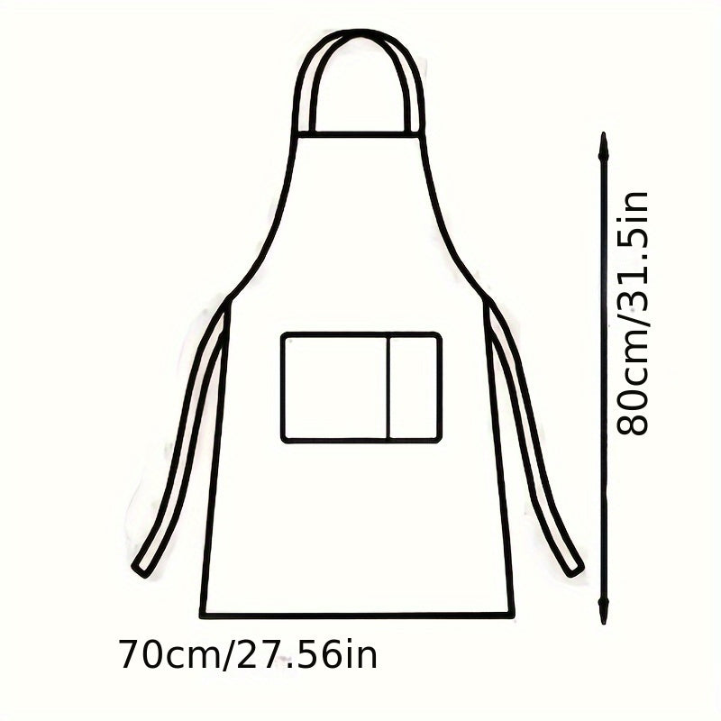 1 dona Unisex Moslashuvchan Yagona Rangli Oshxona Kichka Sumkali Apron