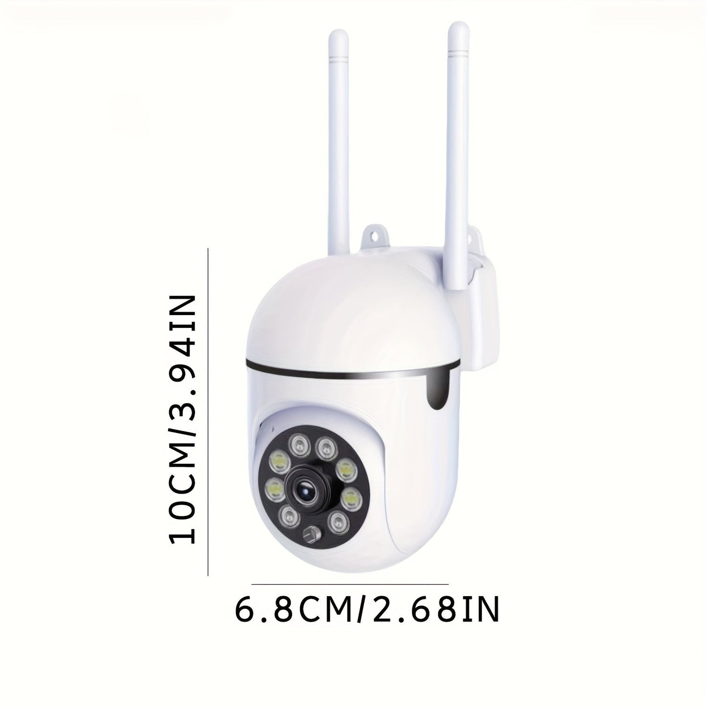 Wireless Outdoor Security Camera with 1080p HD Video, AI Human Detection, Motion Sensor Floodlight, Two-Way Audio, Night Vision, USB Power, Wi-Fi Connectivity. Ideal for Adults 18 and up.