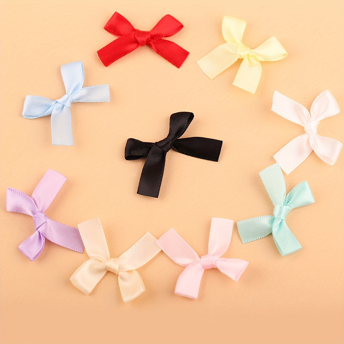 30pcs Fabric Bow Ribbons for DIY Gifts, Box Packaging, Underwear & Sock Accessories - Ideal for Holidays and Special Occasions