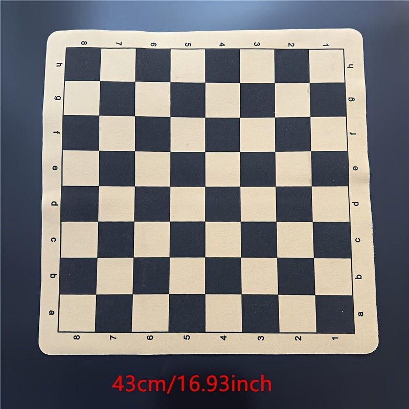 Yernea Standard Edition Collapsible Portable Individual Chess/Checkers Game Board, 34cm and 43cm, for Education