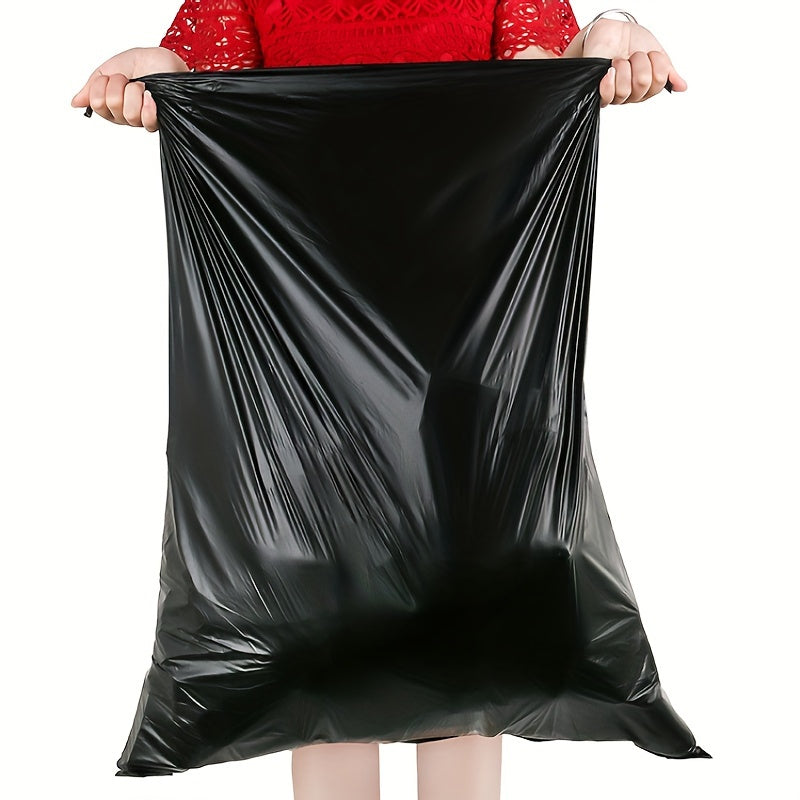 Thickened Heavy Duty Black Garbage Bags - Available in 80/120/150/250/300pcs - Strong, Durable, Leak-Resistant, and Tear-Proof - Perfect for Household, Commercial, and Outdoor Waste Disposal, Cleaning, and Organization