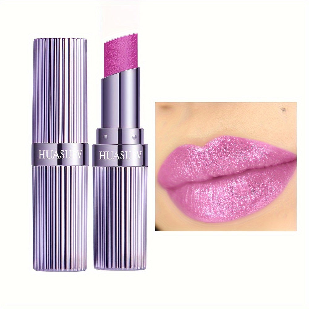 Shimmer Moisturizing Lipstick with Long-Lasting Glitter, Non-Stick Cup, Hydrating, Vibrant Shades - Perfect Mother's Day Gift for Music Festival.