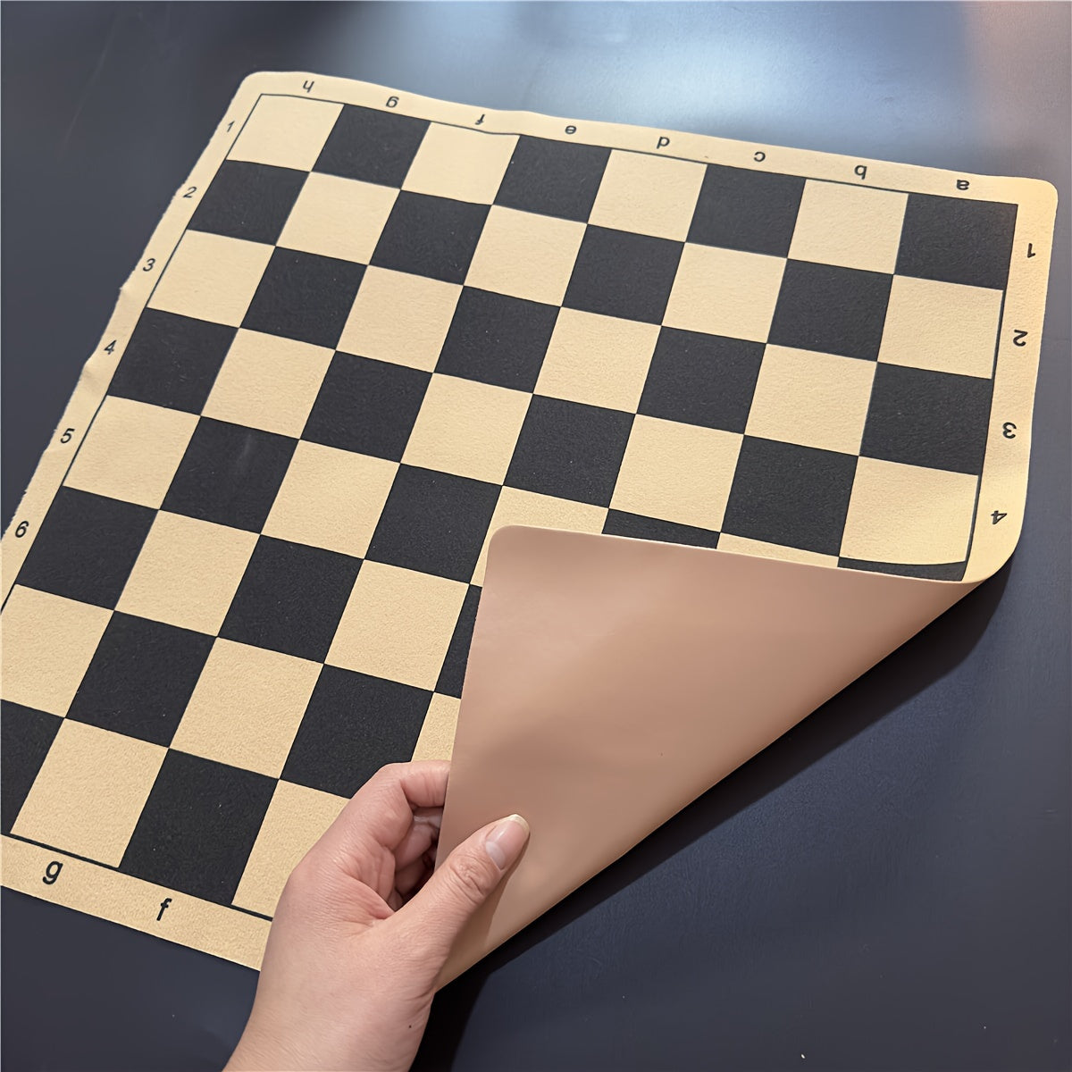 Yernea Standard Edition Collapsible Portable Individual Chess/Checkers Game Board, 34cm and 43cm, for Education