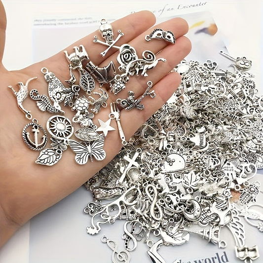 Buy 50 metal mixed charms for DIY jewelry making at an affordable price for small businesses.