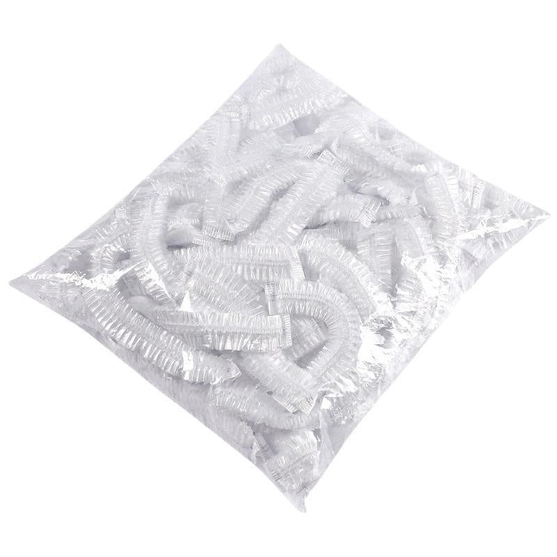 Disposable Food Wrap - 100 Count - Transparent, Stretchable, and Elastic - Ideal for Kitchen and Restaurant - Keeps Leftovers Fresh and Removes Fly Dust - Fits All Plate Sizes