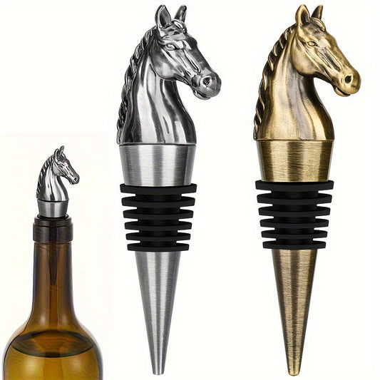 Wine Stopper in the Shape of a Horse's Head, for Preserving Wine and Champagne