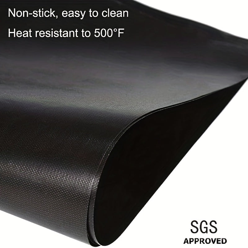 Stovetop Burner Covers 4/8 Pieces Set in Black, Non-Stick Gas Stove Protectors for Easy Cleaning, Reusable Kitchen Liners, Size: 26.92 cm x 26.92 cm