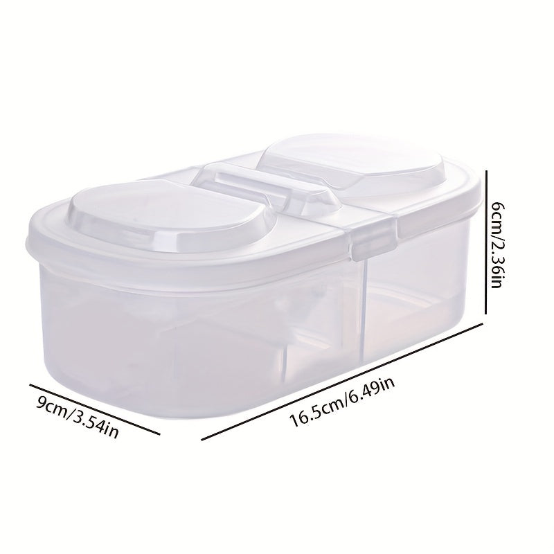 Plastic Refrigerator Storage Box for Cheese, Butter, Fruit, and Vegetables - Double Flap Fresh-keeping Container for Food Storage in Home Kitchen.