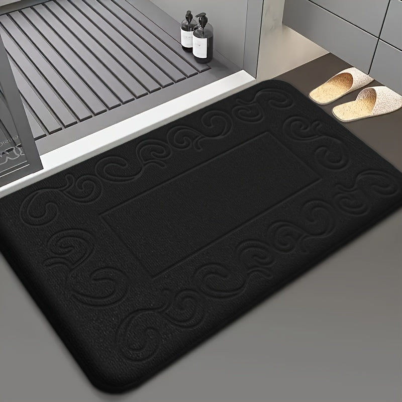 Memory Foam Bath Mat with Soft Rebound - Lightweight, Quick Drying, and Rectangular shape