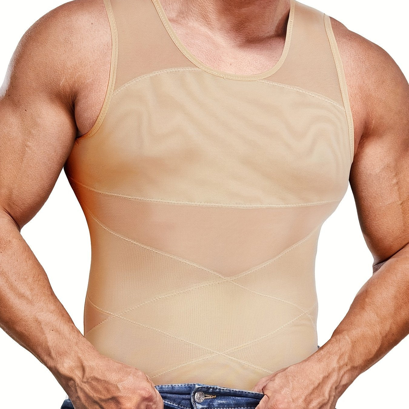 SCARBORO Men's Compression Shirt Slimming Vest